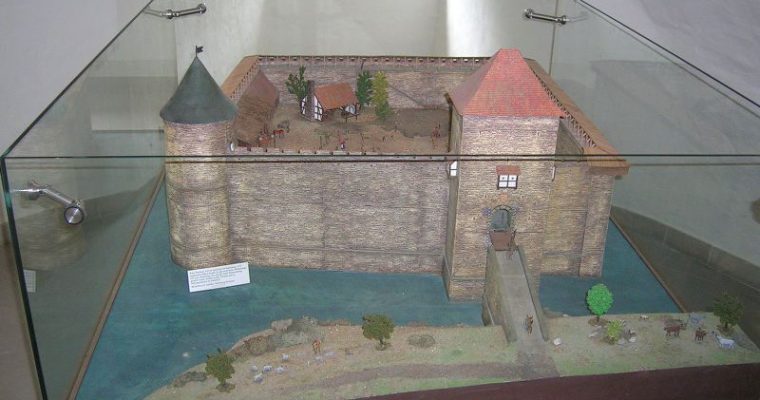 Sicherheitsglas für Burgmodell